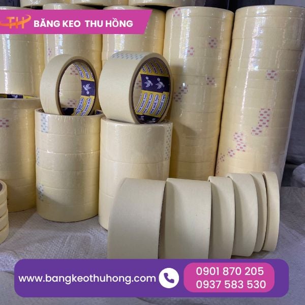 Băng keo giấy nhăn đủ kích thước Băng keo giấy nhăn đủ kích thước