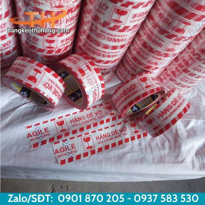 Băng keo hàng dễ vỡ màu đỏ hàng đặt Băng keo hàng dễ vỡ màu đỏ hàng đặt