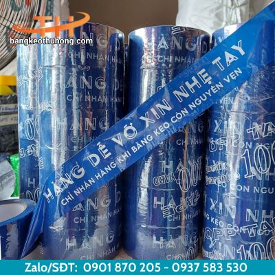 Băng keo hàng dễ vỡ màu xanh Băng keo hàng dễ vỡ màu xanh