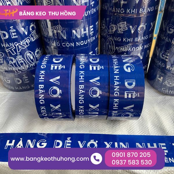 Băng keo in logo hàng dễ vỡ Băng keo in logo hàng dễ vỡ