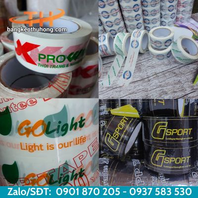 Băng keo in logo mang dấu ấn thương hiệu riêng Băng keo in logo mang dấu ấn thương hiệu riêng