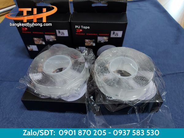 Băng keo ma thuật hay còn gọi là băng koe 2 mặt trong suốt Băng keo ma thuật hay còn gọi là băng koe 2 mặt trong suốt