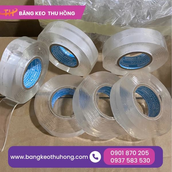 Băng keo trong dính 2 mặt siêu dính Băng keo trong dính 2 mặt siêu dính