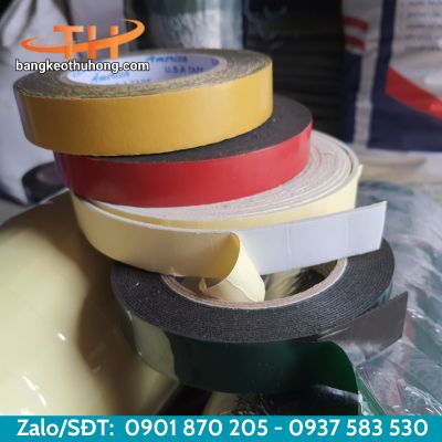 Băng keo mút xốp hai mặt dán đa năng Băng keo mút xốp hai mặt dán đa năng