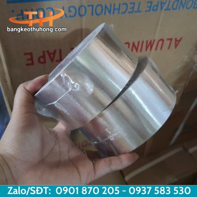 Băng keo nhôm bạc chịu nhiệt dán bảo ôn Băng keo nhôm bạc chịu nhiệt dán bảo ôn