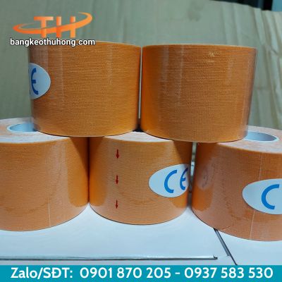 Băng keo thể thao CE dán cơ màu cam giá sỉ Băng keo thể thao CE dán cơ màu cam giá sỉ