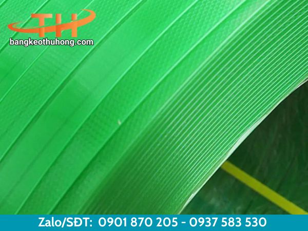 Dây đai nhựa PET với màu xanh lá đặc trung Dây đai nhựa PET với màu xanh lá đặc trung