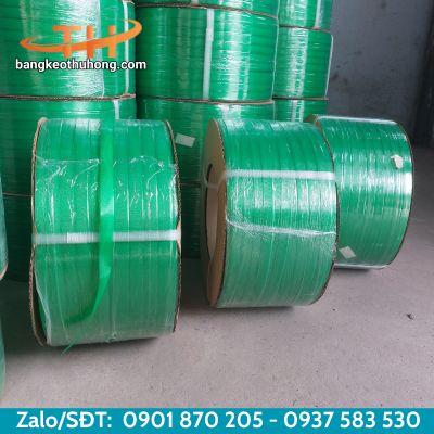 Dây đai PP đóng hàng màu xanh lá Dây đai PP đóng hàng màu xanh lá