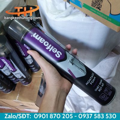 Keo bọt nở Selfoam Montage 750ml dùng vòi Keo bọt nở Selfoam Montage 750ml dùng vòi