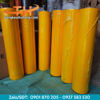 Màng PE màu vàng hàng đặt Màng PE màu vàng hàng đặt