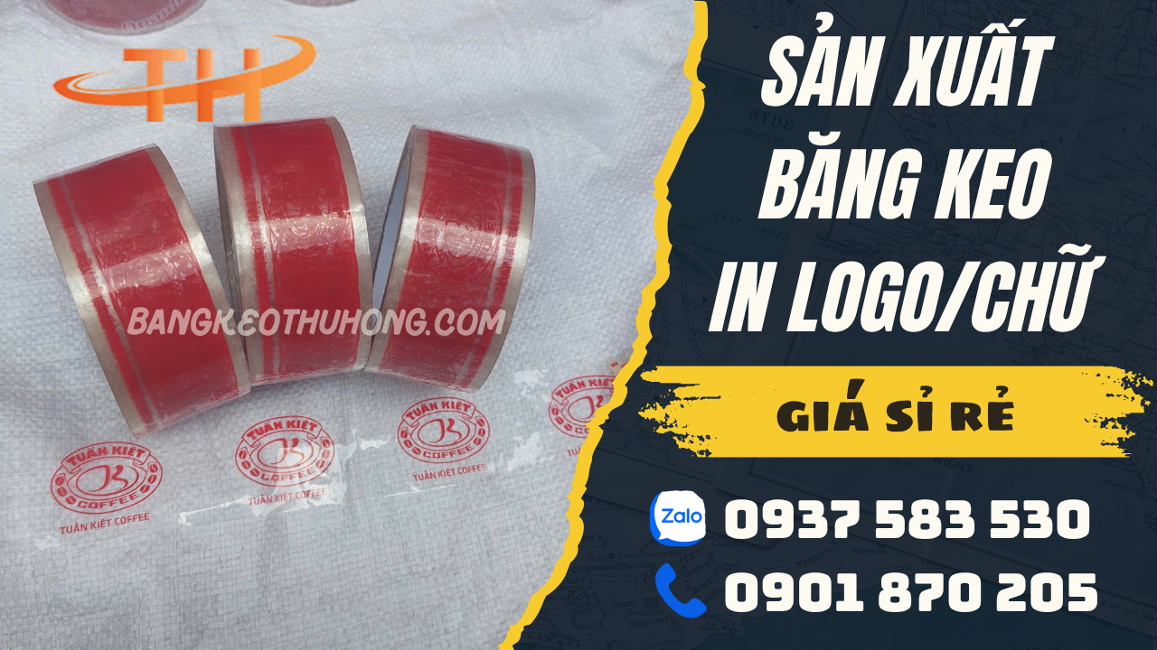 Xướng in băng keo logo theo yêu cầu giá sỉ rẻ nhất