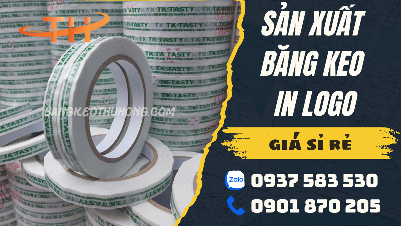 Nhà sản xuất băng keo in logo theo yêu cầu giá rẻ tại TPHCM