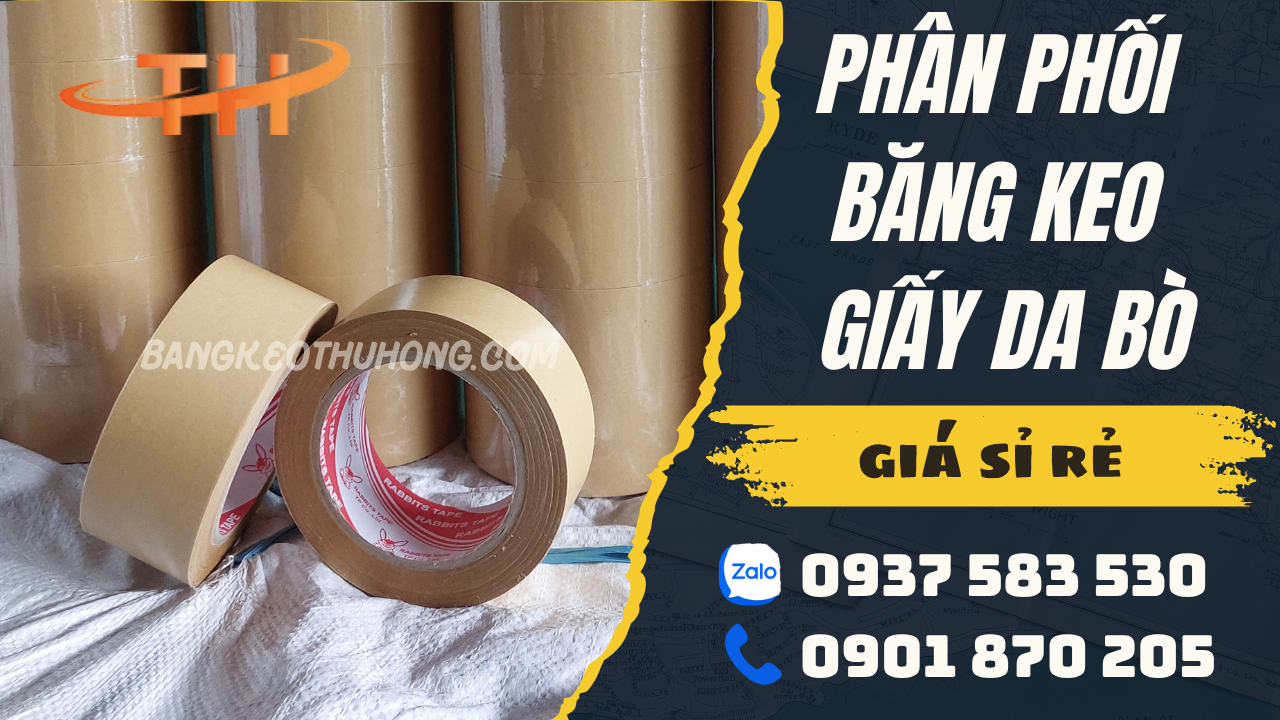 Nhà phân phối băng keo giấy da bò giá sỉ khu vực HCM