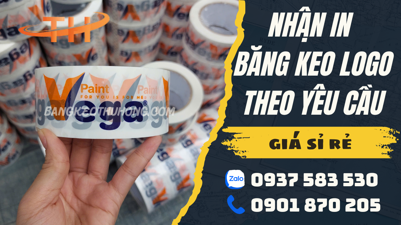Tìm xưởng in băng keo logo theo yêu cầu giá tốt tại HCM