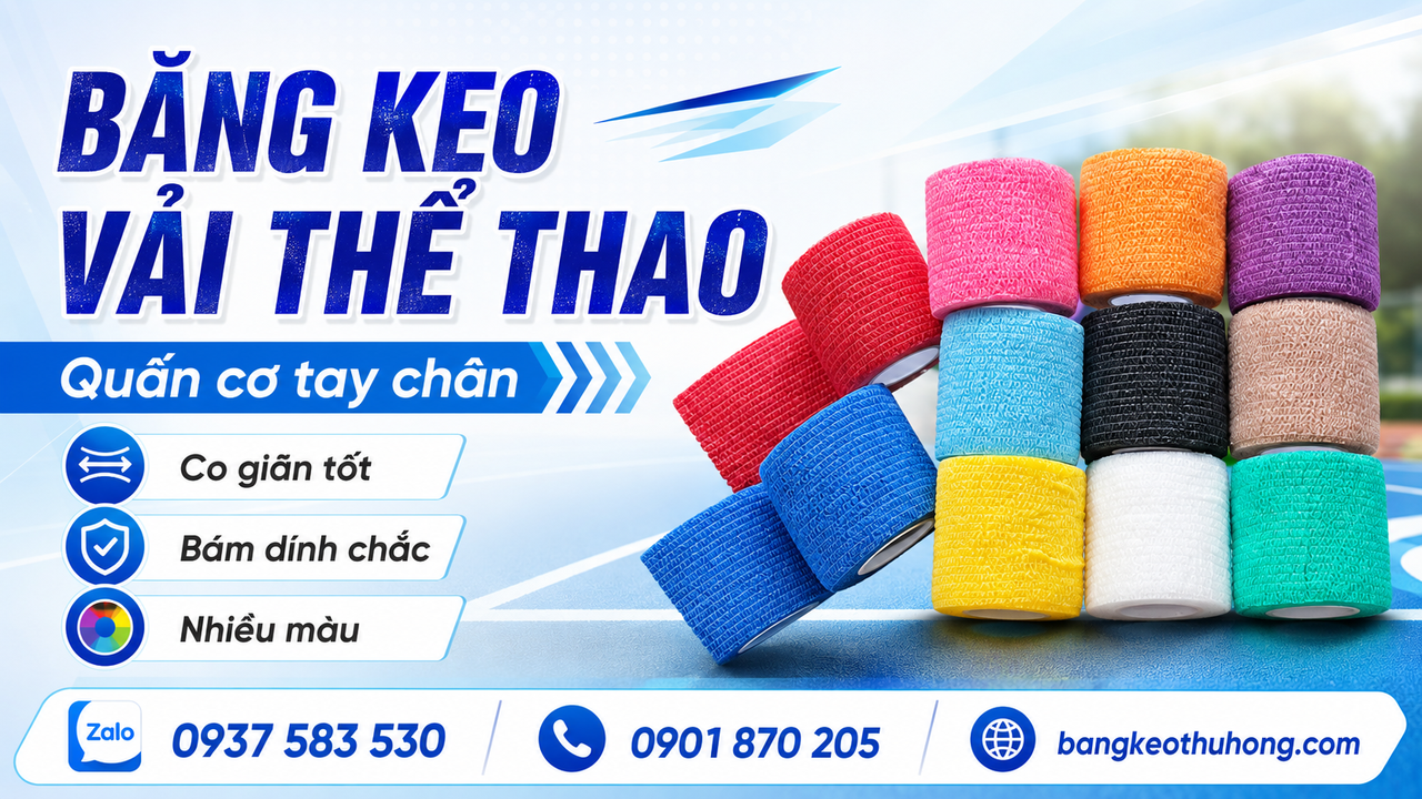 Chuyên bỏ sỉ băng keo vải thể thao quấn khớp tay chân giá rẻ