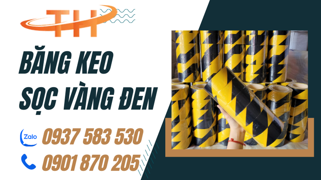 Băng keo cảnh báo vàng đen – giải pháp đánh dấu khu vực dễ nhận biết giá rẻ tại TPHCM