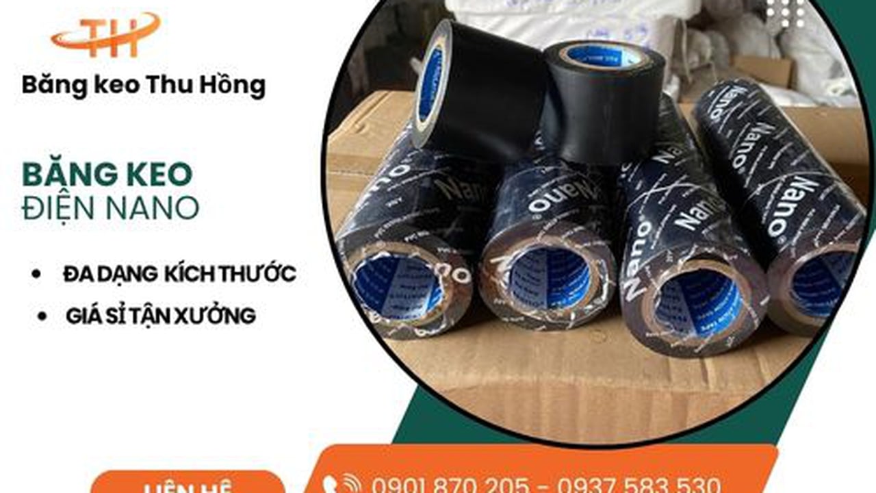 Băng Keo Điện Nano PVC Cách Điện, Chống Cháy Giá Tốt TPHCM