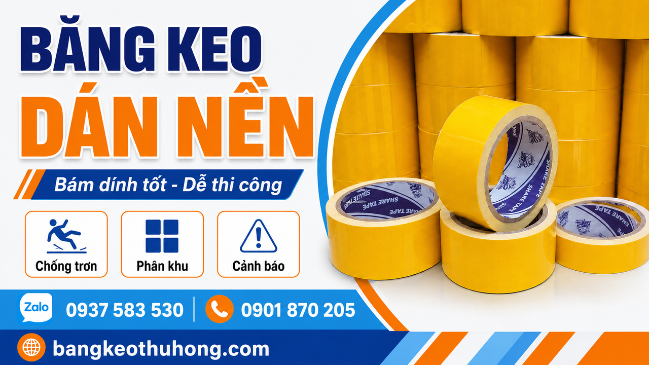 Tìm nhà sản xuất băng keo dán nền kho bãi chất lượng giá tốt