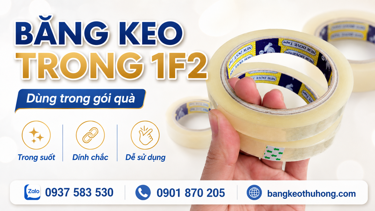 Bỏ sỉ băng keo trong 1f2 dùng để gói quà giá rẻ
