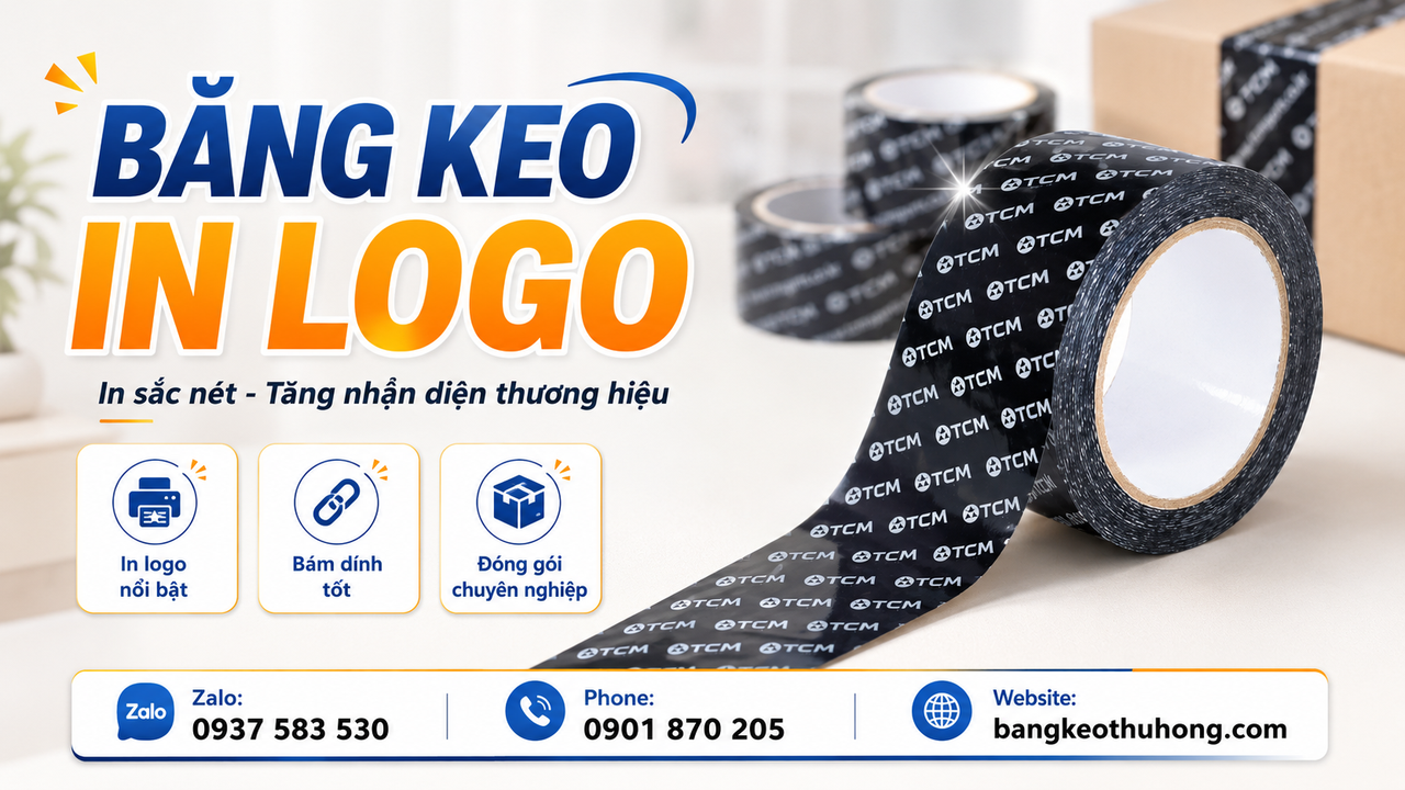 In băng keo logo theo yêu cầu giá tại xưởng TPHCM