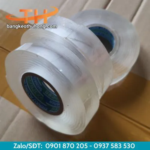 Băng Keo Hai Mặt Siêu Dính Trong Suốt