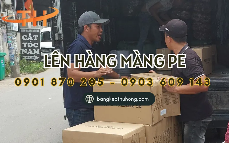 Lên hàng màng PE giao cho khách đi Bình Dương