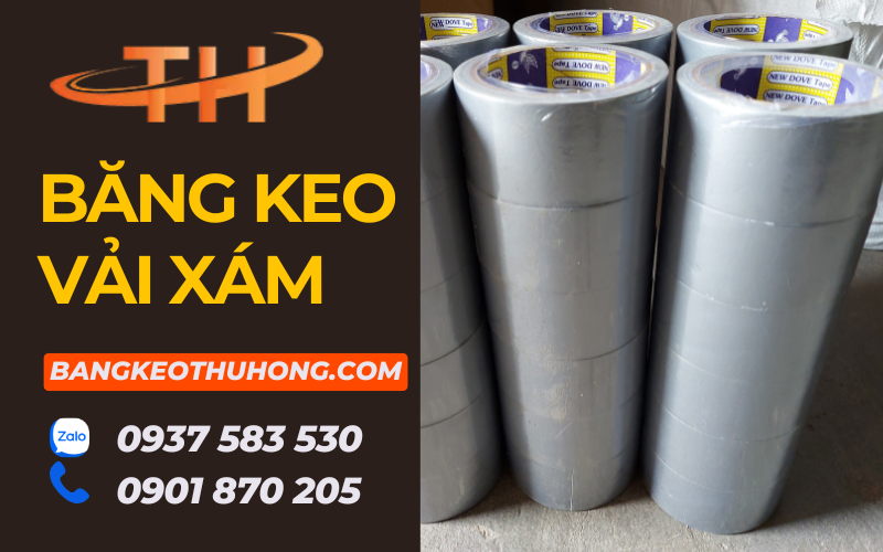 Đại lý cung cấp băng keo vải xám vá bạt che ô tô giá tốt