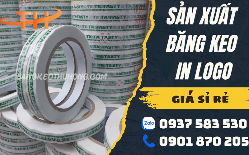 Nhà sản xuất băng keo in logo theo yêu cầu giá rẻ tại TPHCM
