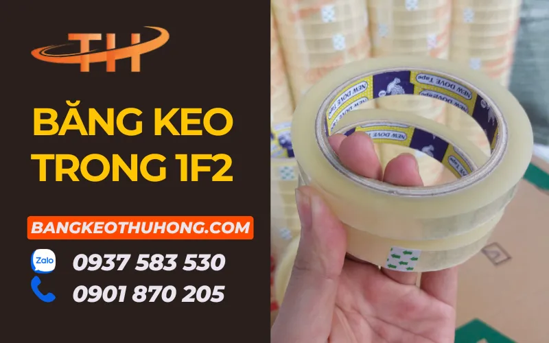 Nơi cung cấp băng keo trong cuộn nhỏ 1F2 giá sỉ rẻ
