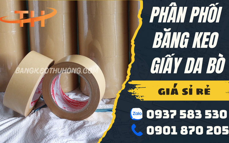 Nhà phân phối băng keo giấy da bò giá sỉ khu vực HCM