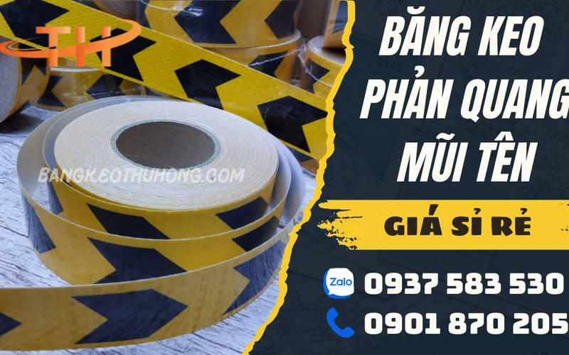 Chuyên bỏ sỉ băng keo phản quang mũi tên giá rẻ