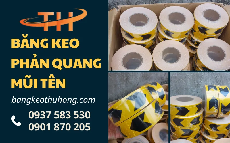Tìm nhà phân phối băng keo phản quang mũi tên giá tốt tại TPHCM