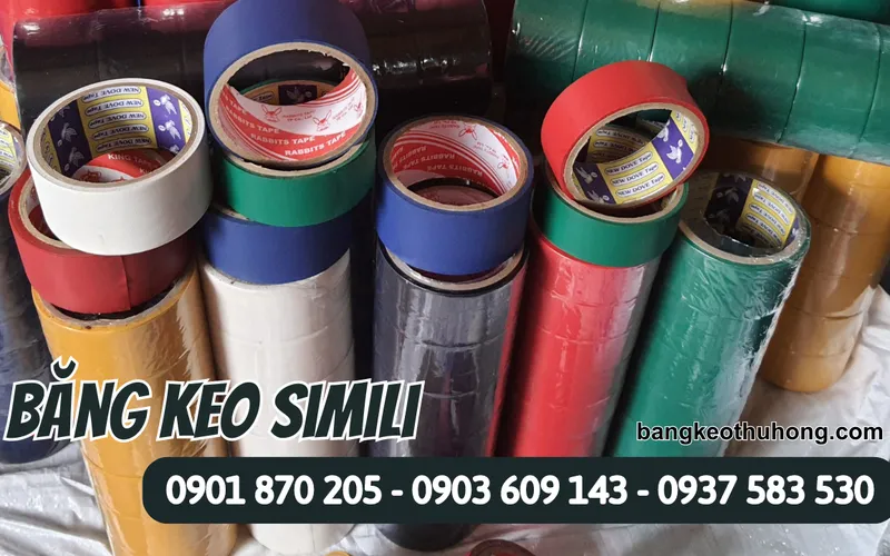 Băng keo simili đủ màu nhiều kích thước giá tốt nhất