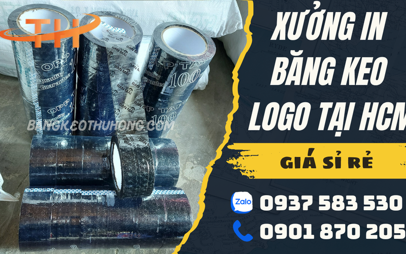 Chuyên sản xuất băng keo in logo theo yêu cầu cho doanh nghiệp tại TPHCM