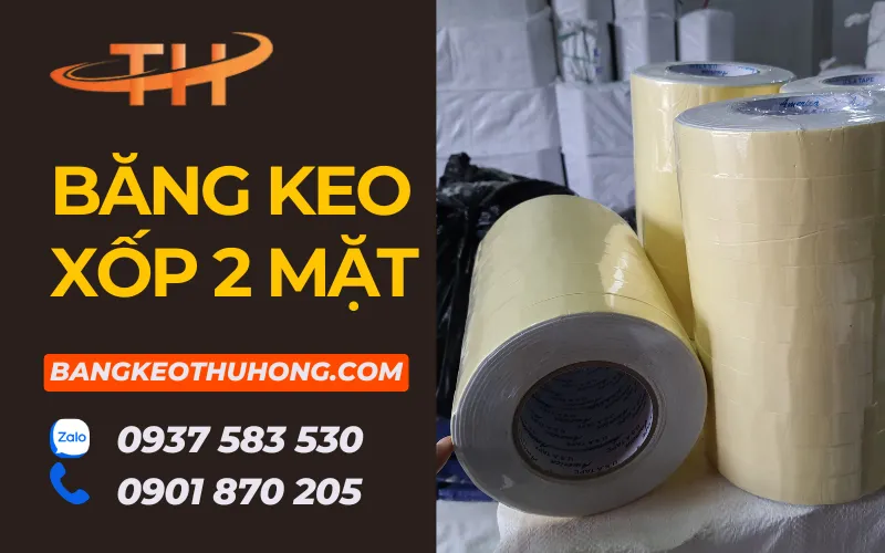 Bán băng keo mút xốp 2 mặt đủ màu giá sỉ rẻ cho đại lý