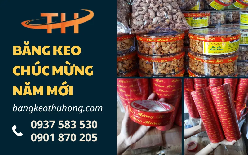 Sản xuất và cung cấp băng keo chúc mừng năm mới