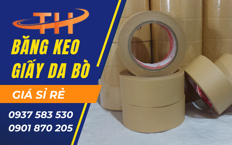 Xưởng băng keo giấy da bò hàng chất lượng cao tại TPHCM