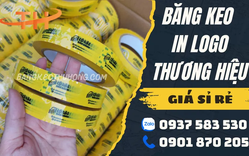 Chuyên nhận in băng keo logo theo yêu cầu giá rẻ chất lượng