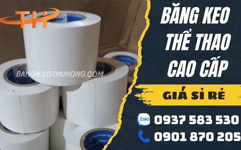 Chuyên cung cấp băng keo thể thao trắng chất lượng giá sỉ rẻ