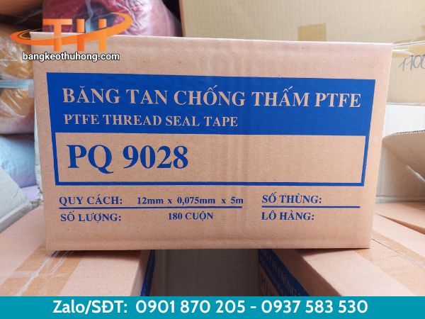 Thùng hàng băng dính chống thấm PTFE PQ 9028 Thùng hàng băng dính chống thấm PTFE PQ 9028