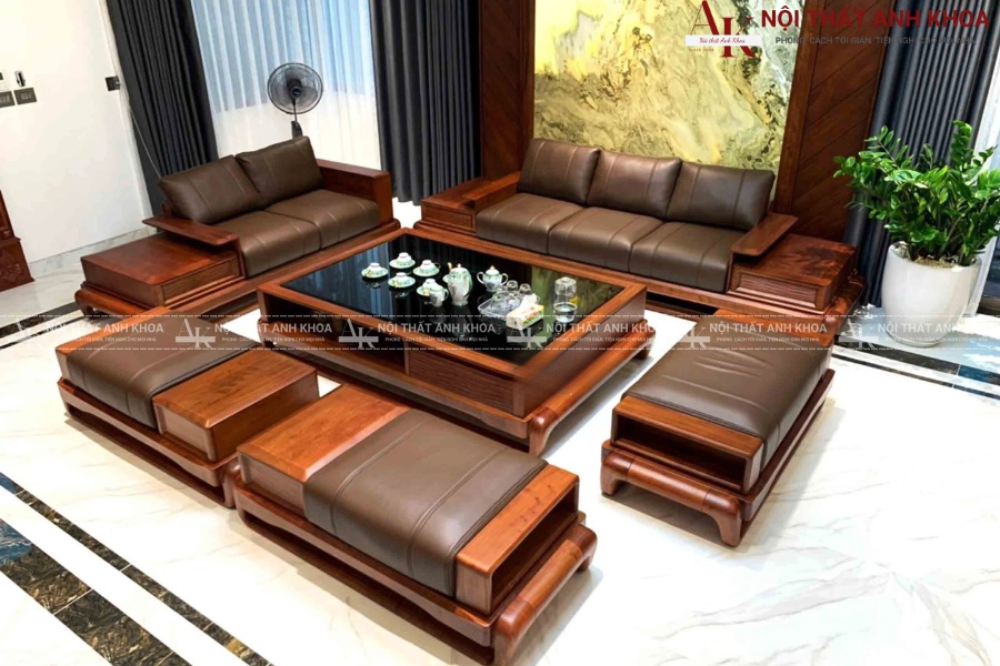Mẫu bàn ghế sofa gỗ hương - Vẻ đẹp sang trọng, bền bỉ với thời gian Mẫu bàn ghế sofa gỗ hương - Vẻ đẹp sang trọng, bền bỉ với thời gian