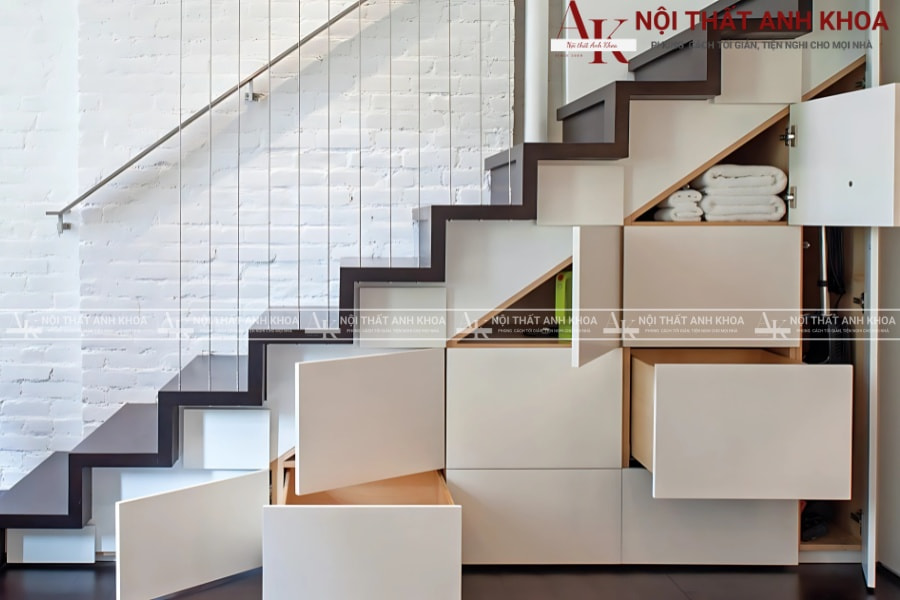 Tủ gầm cầu thang đẹp phong cách hiện đại Tủ gầm cầu thang đẹp phong cách hiện đại