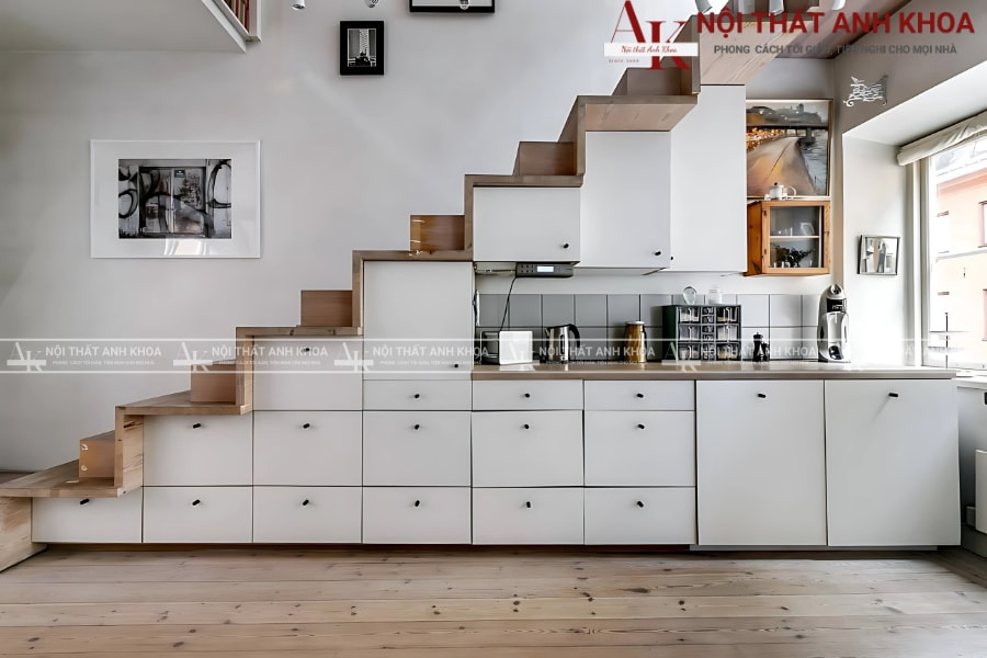 Thiết kế tủ gầm cầu thang đẹp cho không gian sống tinh tế Thiết kế tủ gầm cầu thang đẹp cho không gian sống tinh tế