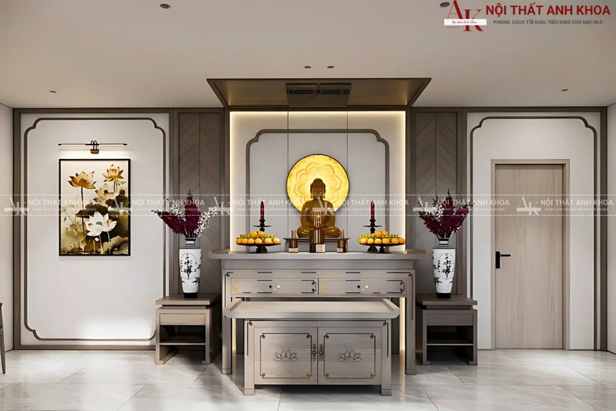 Mẫu bàn thờ phong cách hiện đại - Đơn giản mà tinh tế Mẫu bàn thờ phong cách hiện đại - Đơn giản mà tinh tế