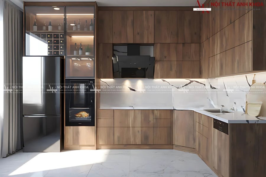 Mẫu tủ bếp gỗ công nghiệp giá rẻ đẹp nhất Mẫu tủ bếp gỗ công nghiệp giá rẻ đẹp nhất