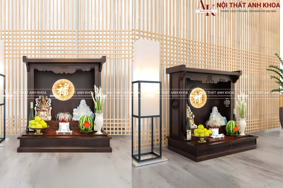 Mẫu vách ngăn bàn thờ ông địa hiện đại Mẫu vách ngăn bàn thờ ông địa hiện đại