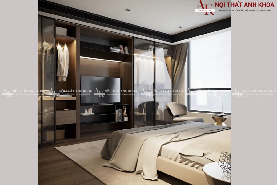 Tủ áo kết hợp kệ tivi - Sự lựa chọn thông minh cho nhà phố Tủ áo kết hợp kệ tivi - Sự lựa chọn thông minh cho nhà phố