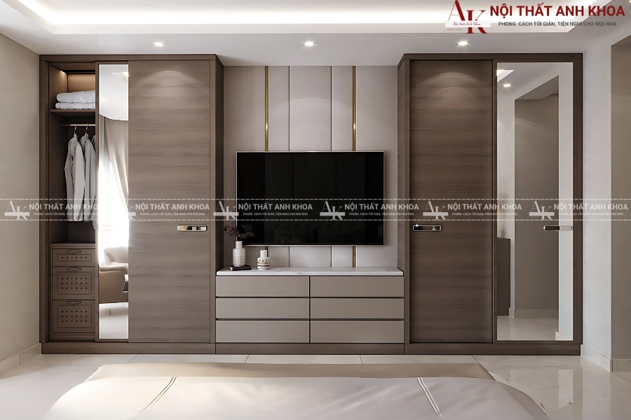 Tủ tivi tích hợp tủ quần áo - Nội thất 2 trong 1 Tủ tivi tích hợp tủ quần áo - Nội thất 2 trong 1