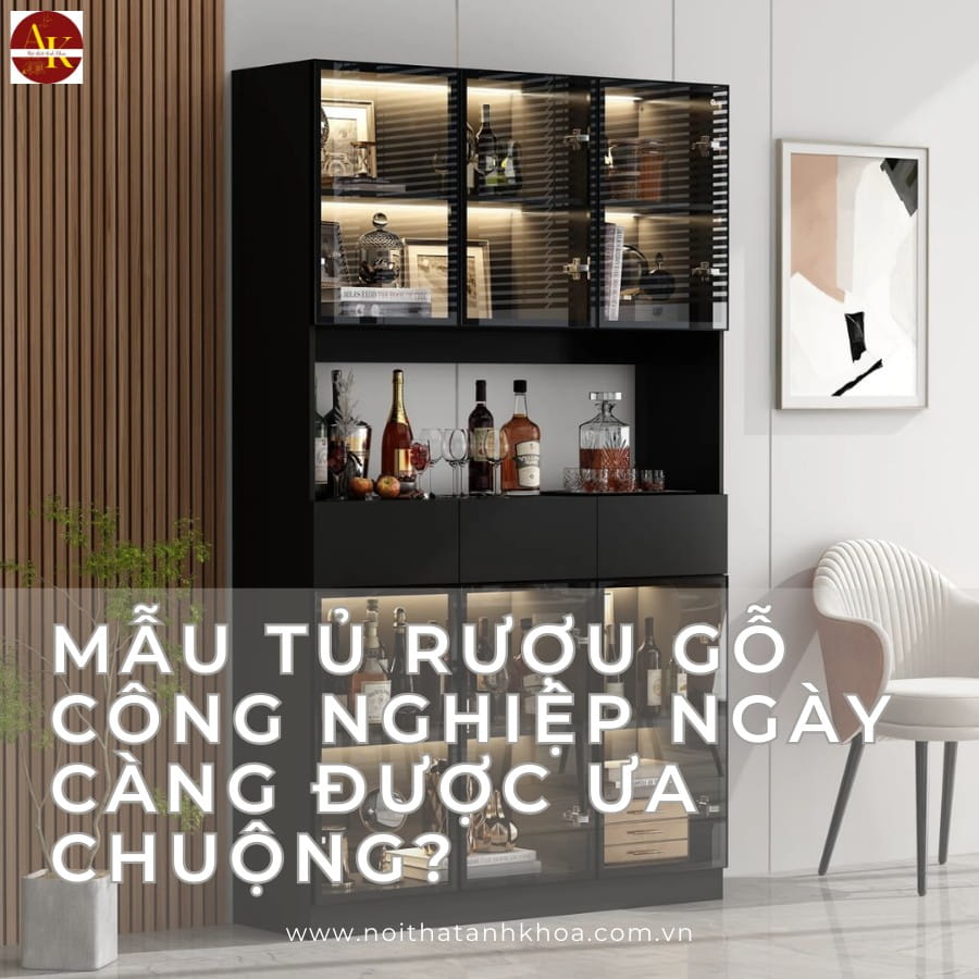 Mẫu tủ rượu gỗ công nghiệp ngày càng được ưa chuộng Mẫu tủ rượu gỗ công nghiệp ngày càng được ưa chuộng