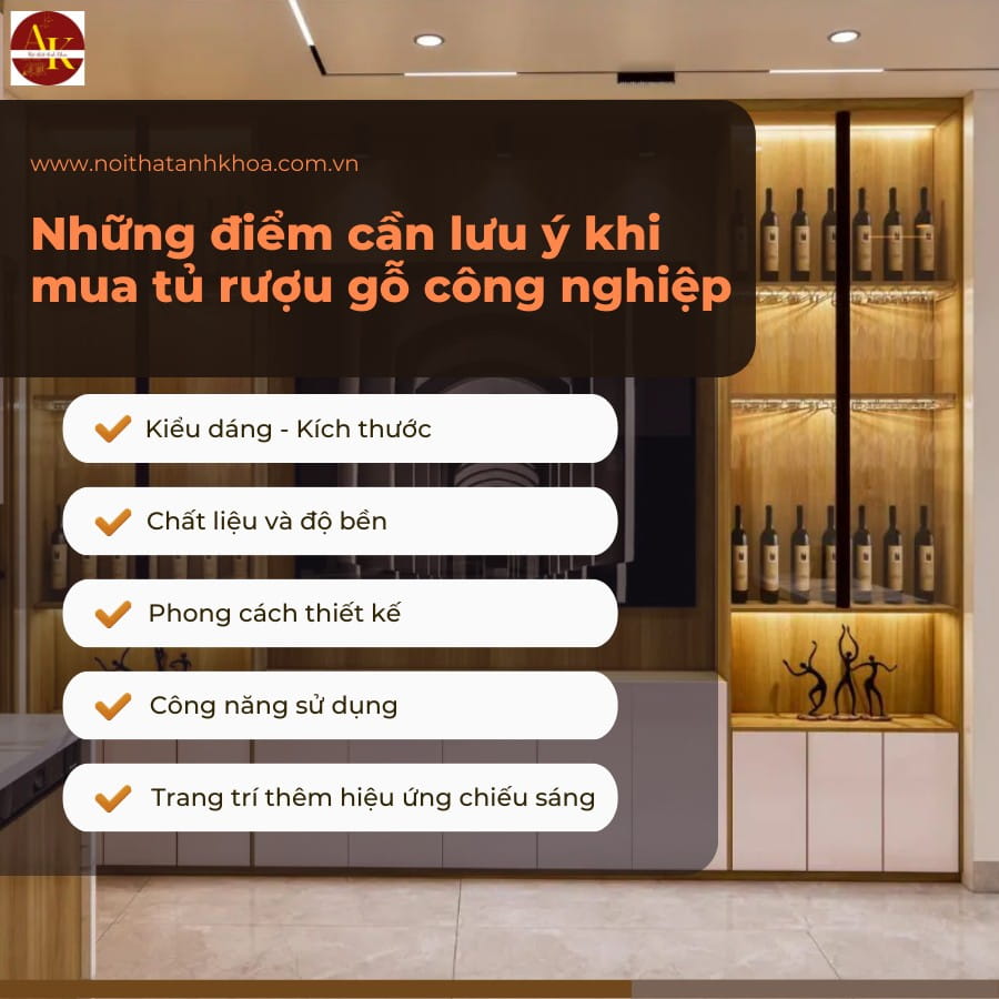 Những điểm cần lưu ý khi mua tủ rượu gỗ công nghiệp Những điểm cần lưu ý khi mua tủ rượu gỗ công nghiệp
